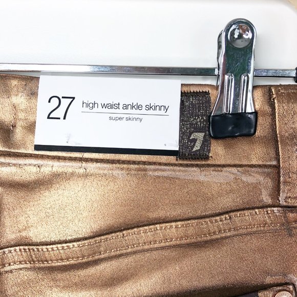 7 FOR MANKIND The High Waist Ankle Skinny Jeans 27 - Picture 7 of 11